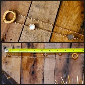 Bulgari Sautior Abalone Gemstone Gold Necklace